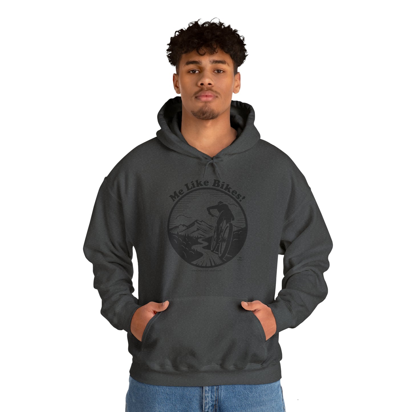 Unisex Heavy Blend™ Hooded Sweatshirt - Me Like Bikes! (MB #1)