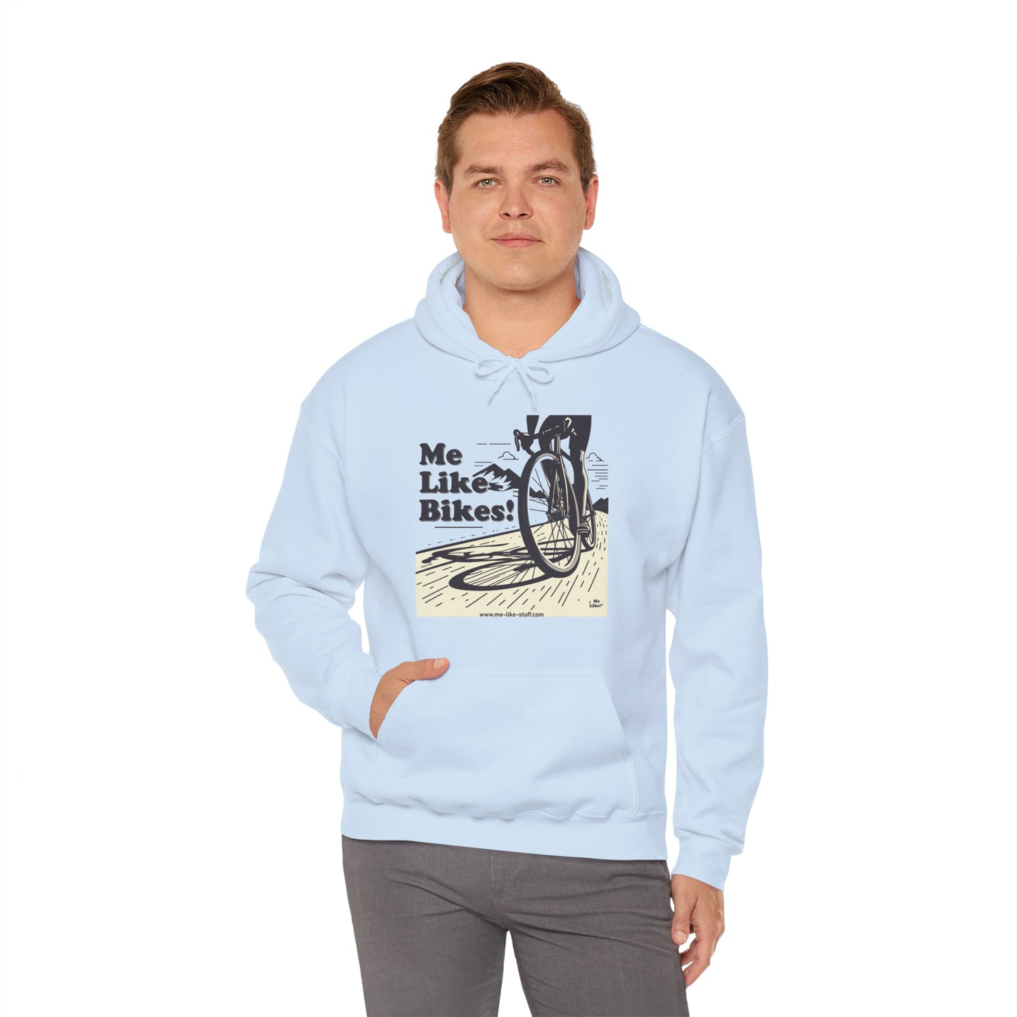 Unisex Heavy Blend™ Hooded Sweatshirt - Me Like Bikes! (RB #2)