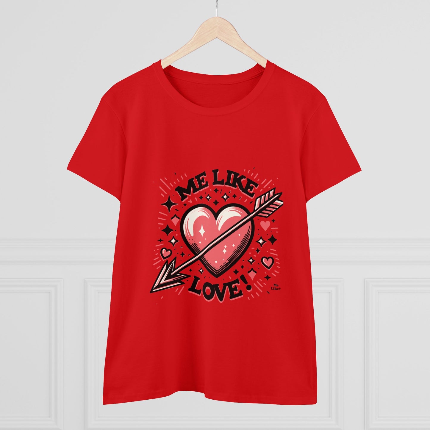 Me Like Love! - Women's Heavy Cotton Tee - (Love #2)
