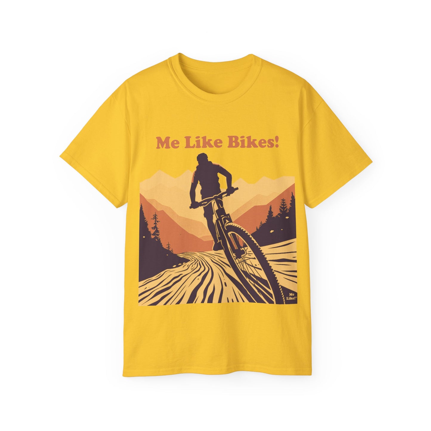 Unisex Ultra Cotton Tee - Me Like Bikes! (Mountain Bikes #2)
