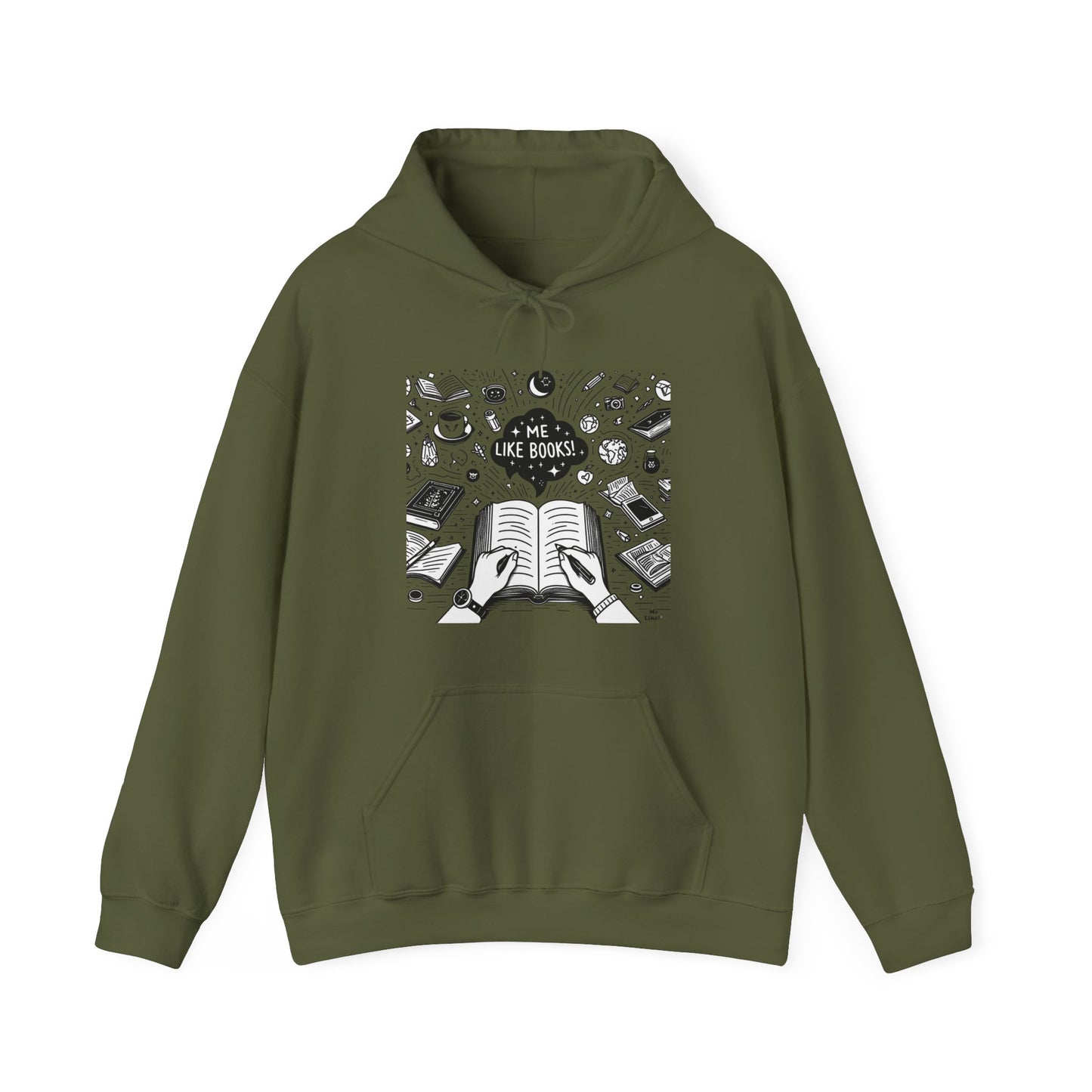 Me Like Books! - Unisex Heavy Blend™ Hooded Sweatshirt - (Books #3)