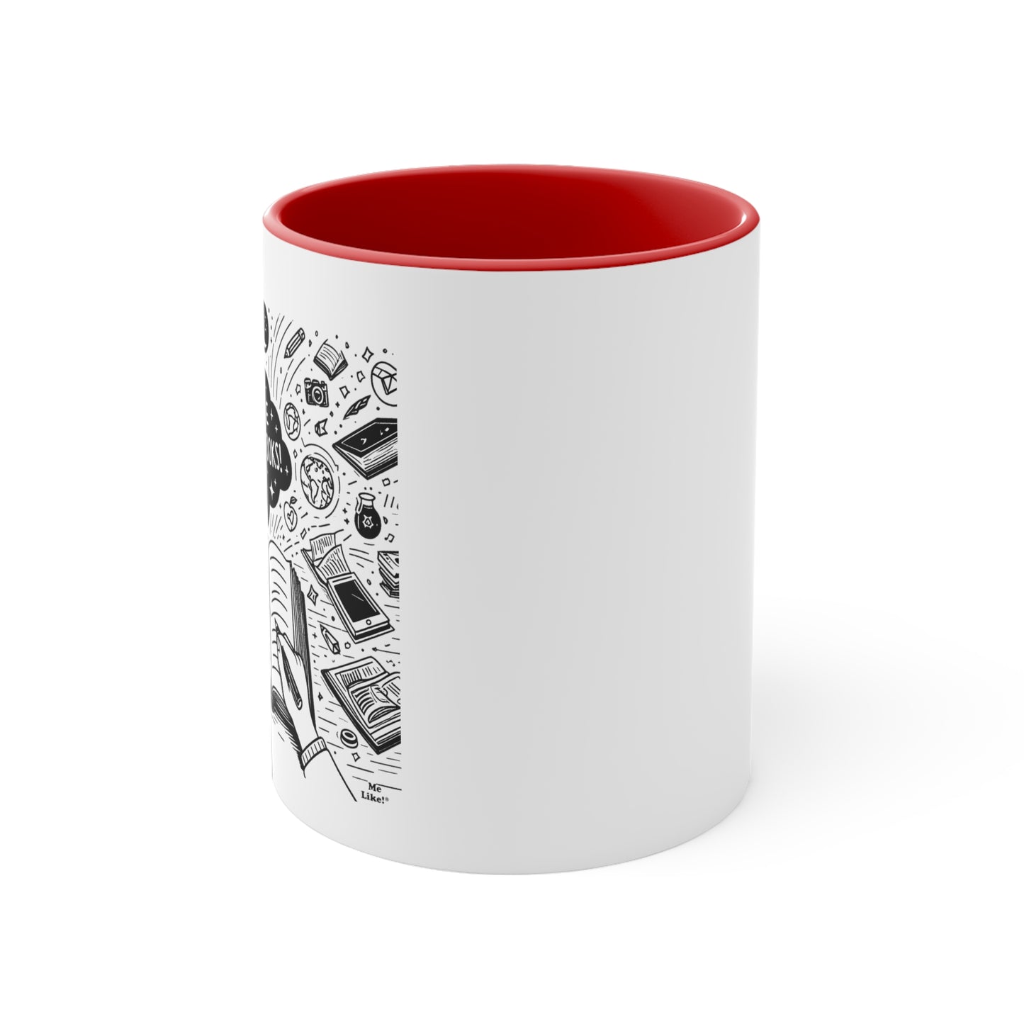 Me Like Books! - Accent Coffee Mug, 11oz - (Books #3)