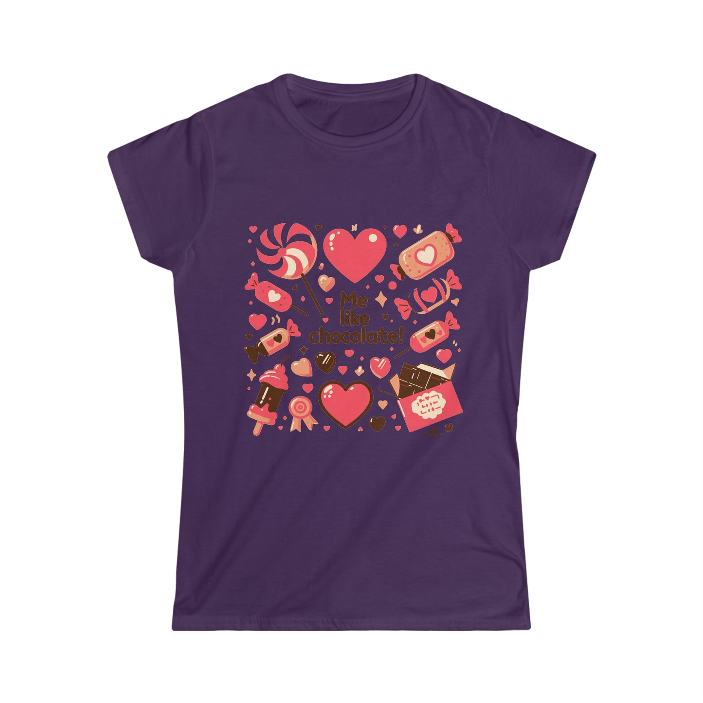 Me Like Chocolate! - Women's Softstyle Tee - (Chocolate #2)