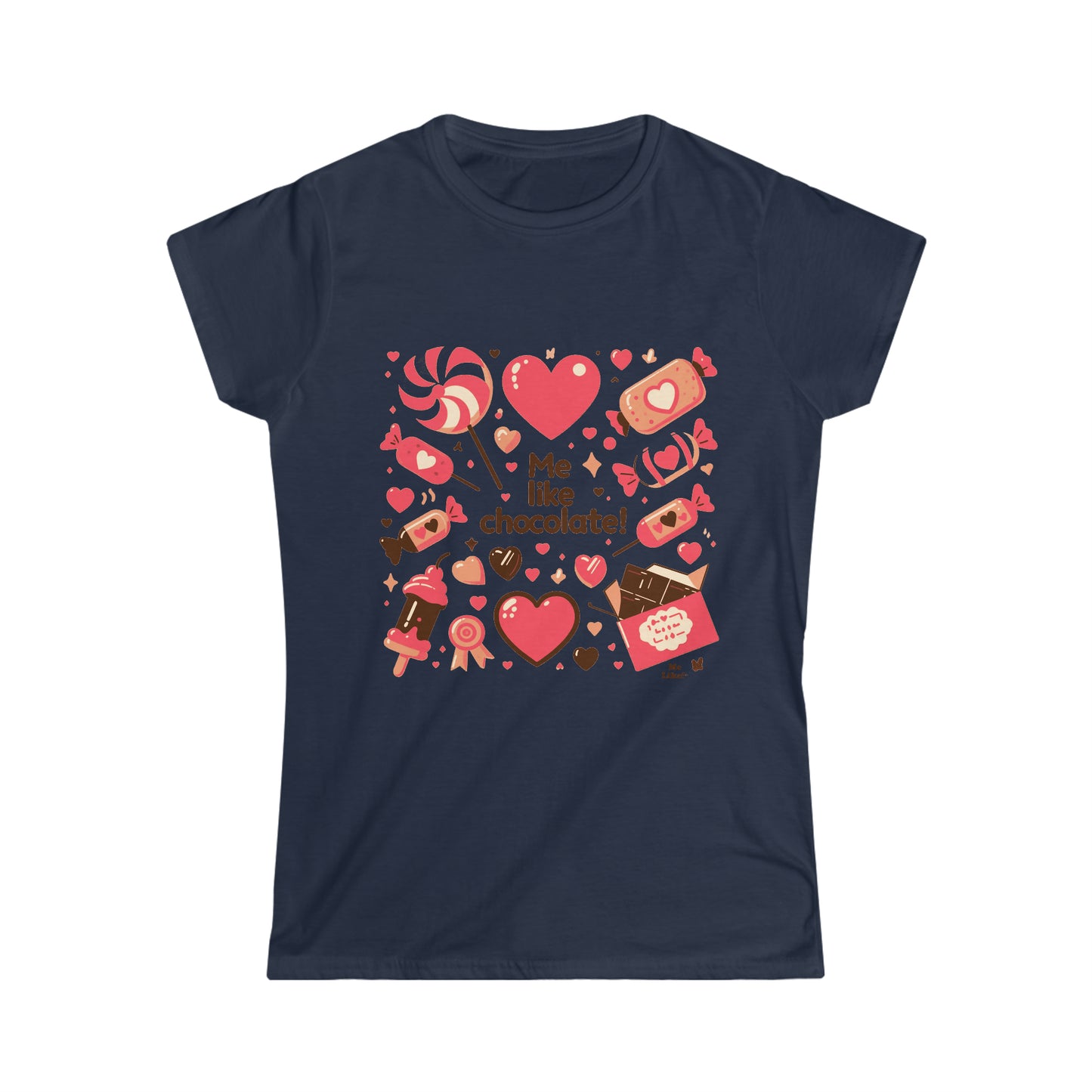 Me Like Chocolate! - Women's Softstyle Tee - (Chocolate #2)