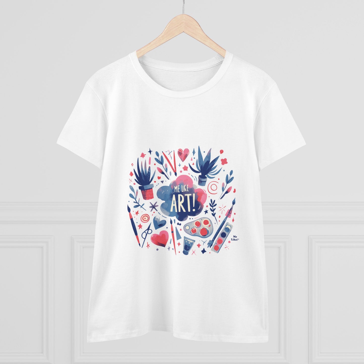 Me Like Art - Women's Heavy Cotton Tee - (Art #3)