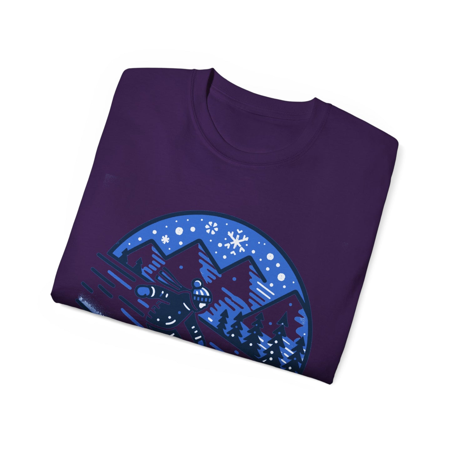Unisex Ultra Cotton Tee - Me Like Snow! (Snowboard #2)