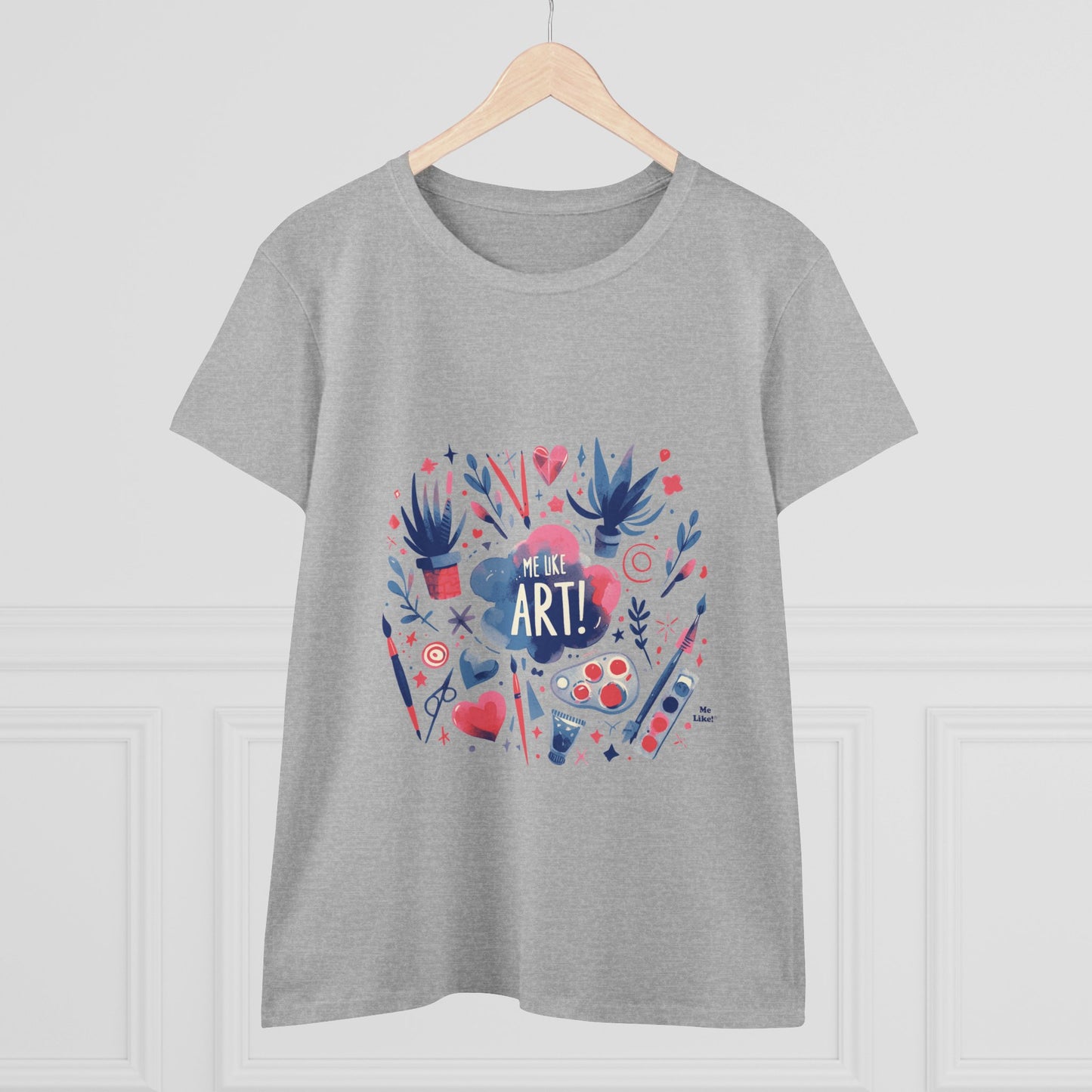 Me Like Art - Women's Heavy Cotton Tee - (Art #3)