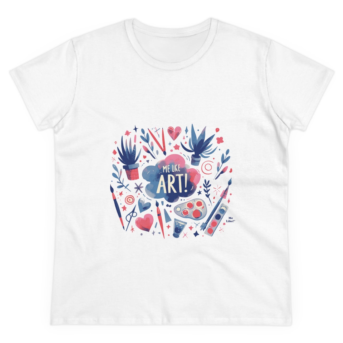 Me Like Art - Women's Heavy Cotton Tee - (Art #3)