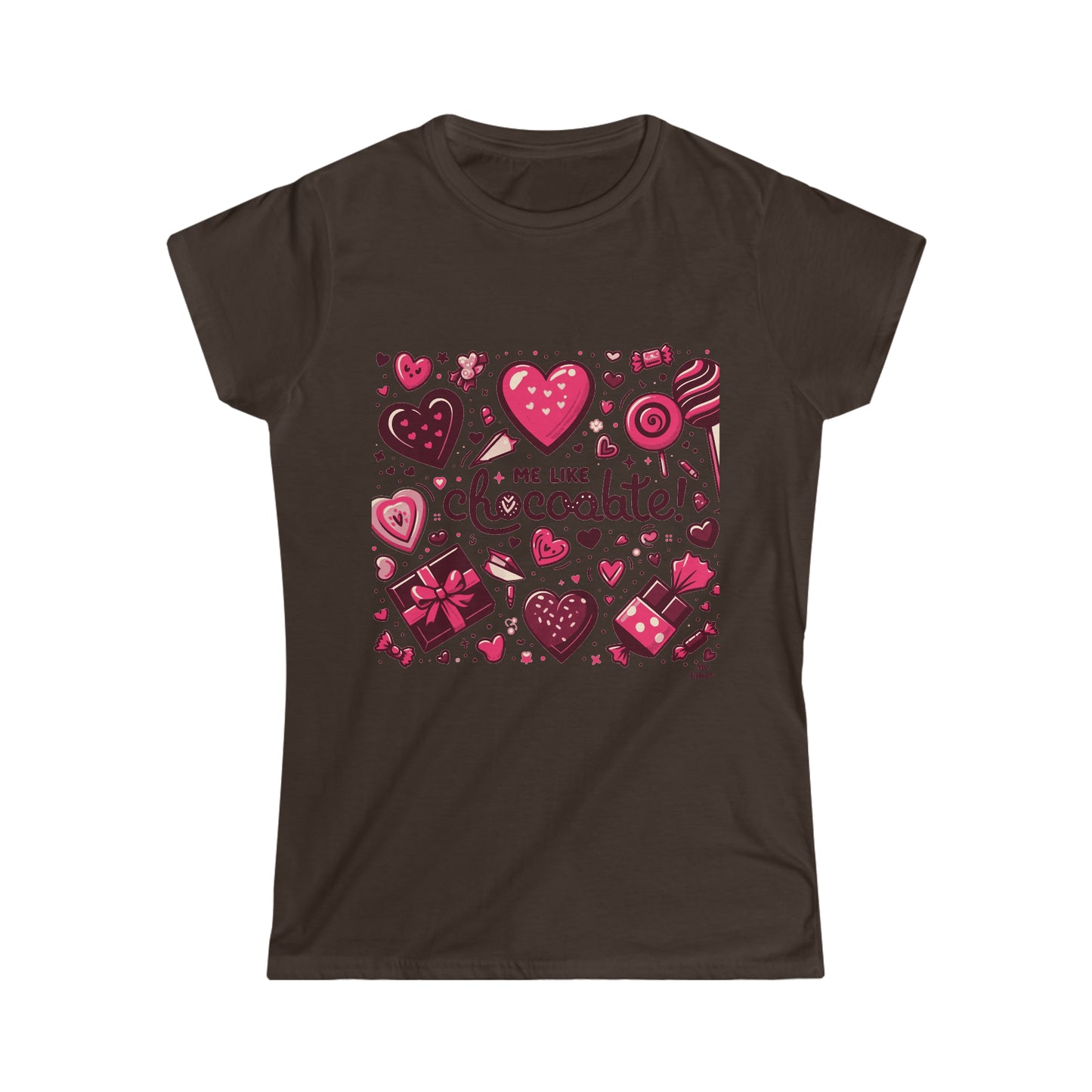 Me Like Chocolate! - Women's Softstyle Tee - (Chocolate #1)
