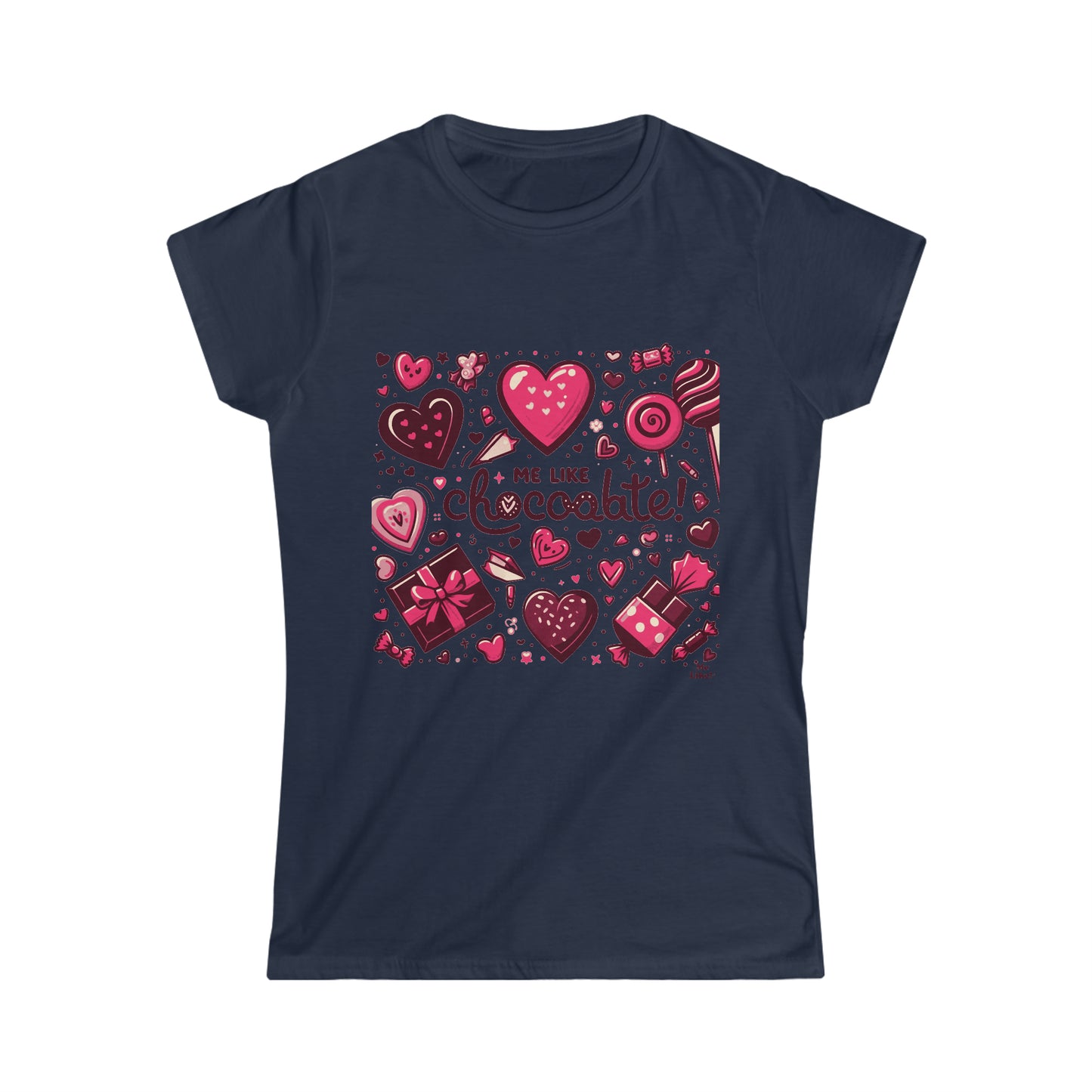 Me Like Chocolate! - Women's Softstyle Tee - (Chocolate #1)