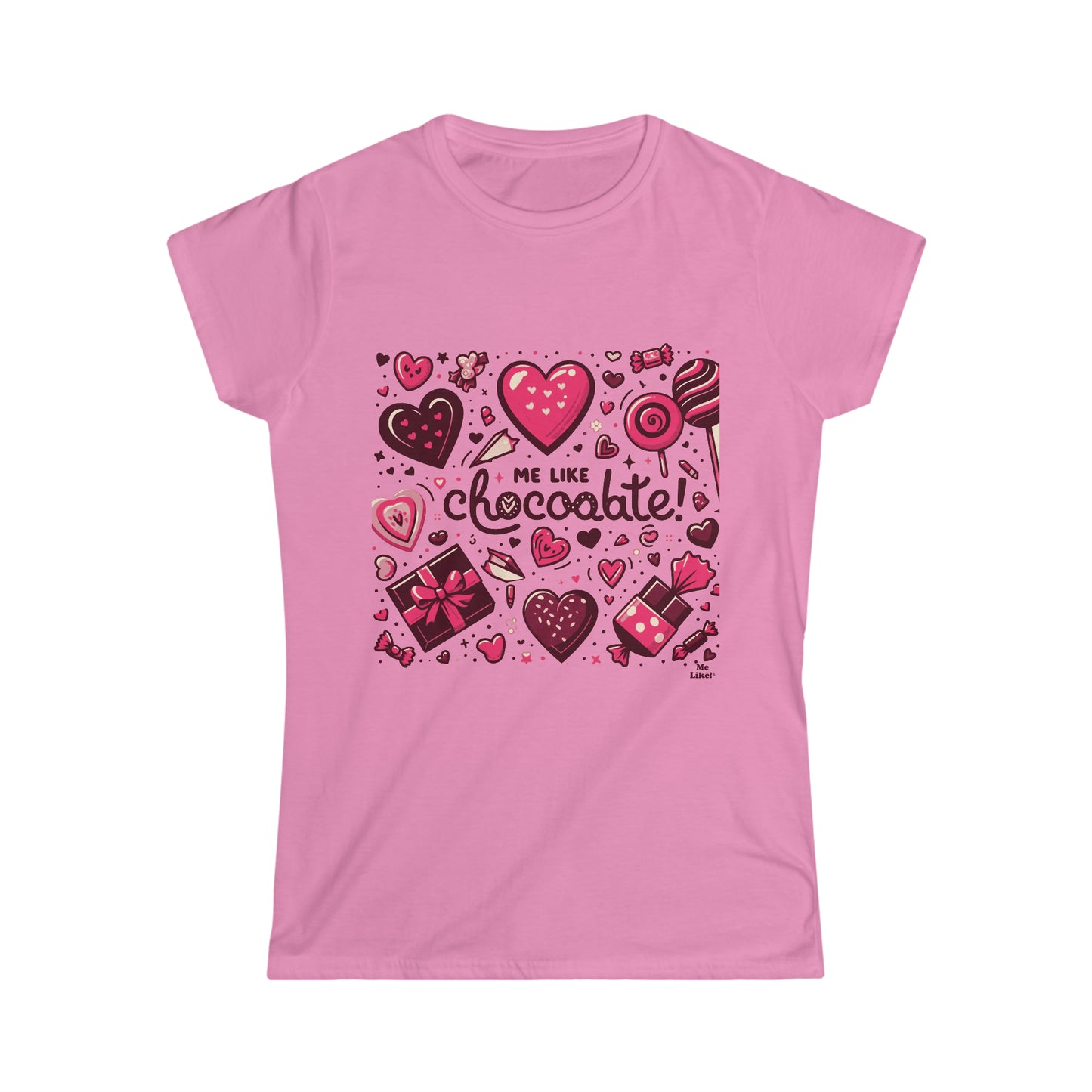 Me Like Chocolate! - Women's Softstyle Tee - (Chocolate #1)