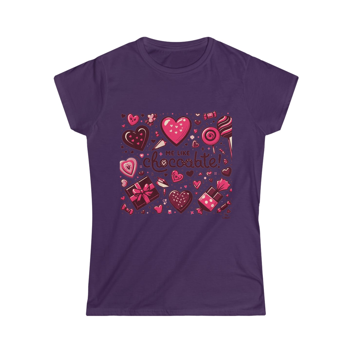 Me Like Chocolate! - Women's Softstyle Tee - (Chocolate #1)