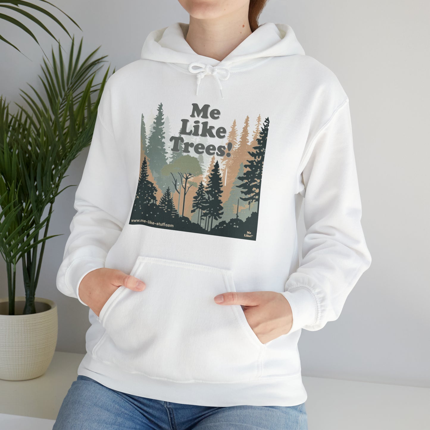 Unisex Heavy Blend™ Hooded Sweatshirt - Me Like Trees! (#3)