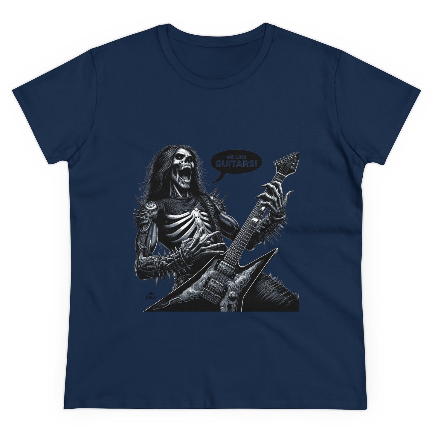 Me Like Guitars! - Women's Cotton Tee - Heavy Metal #4