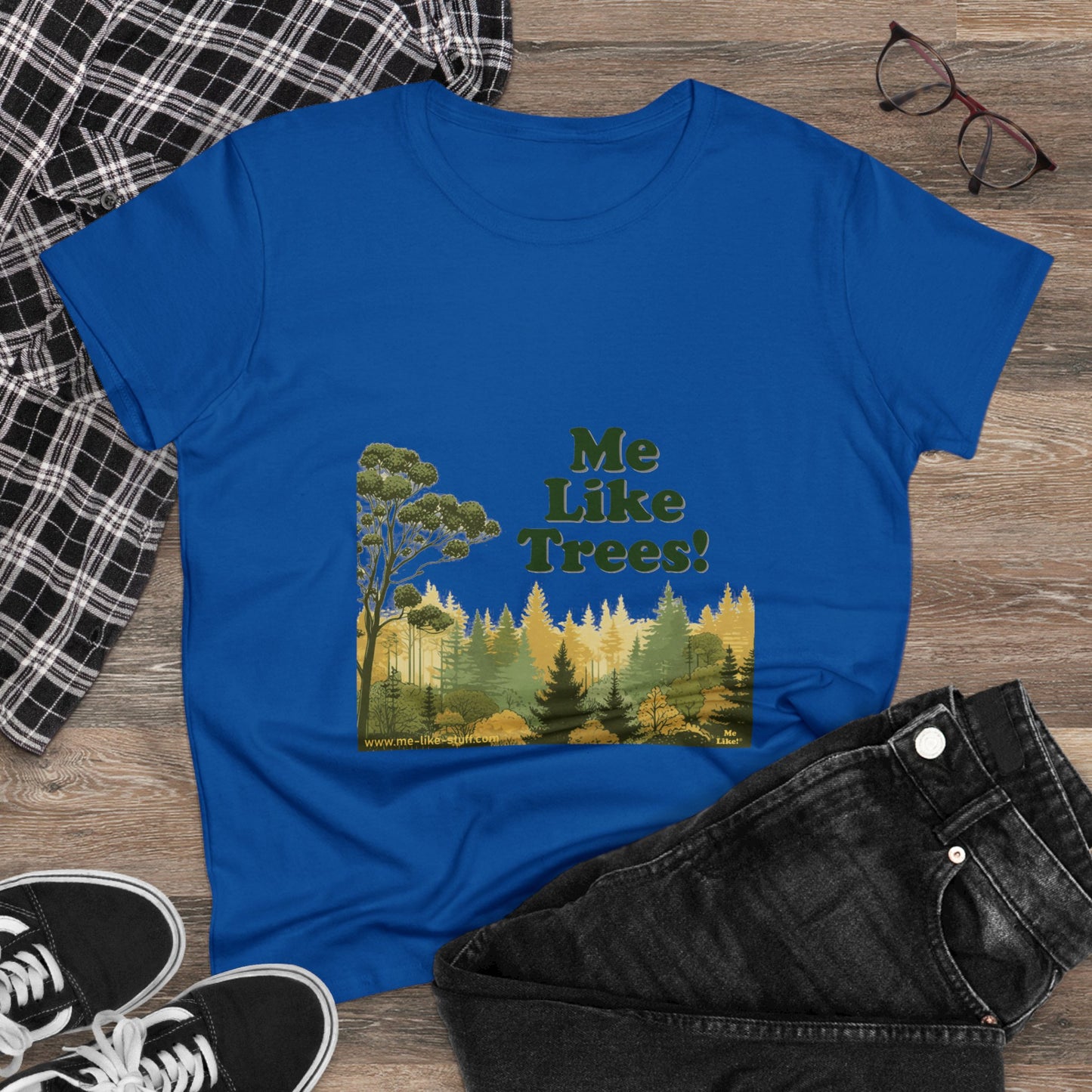 Women's Heavy Cotton Tee - Me Like Trees! (#1)