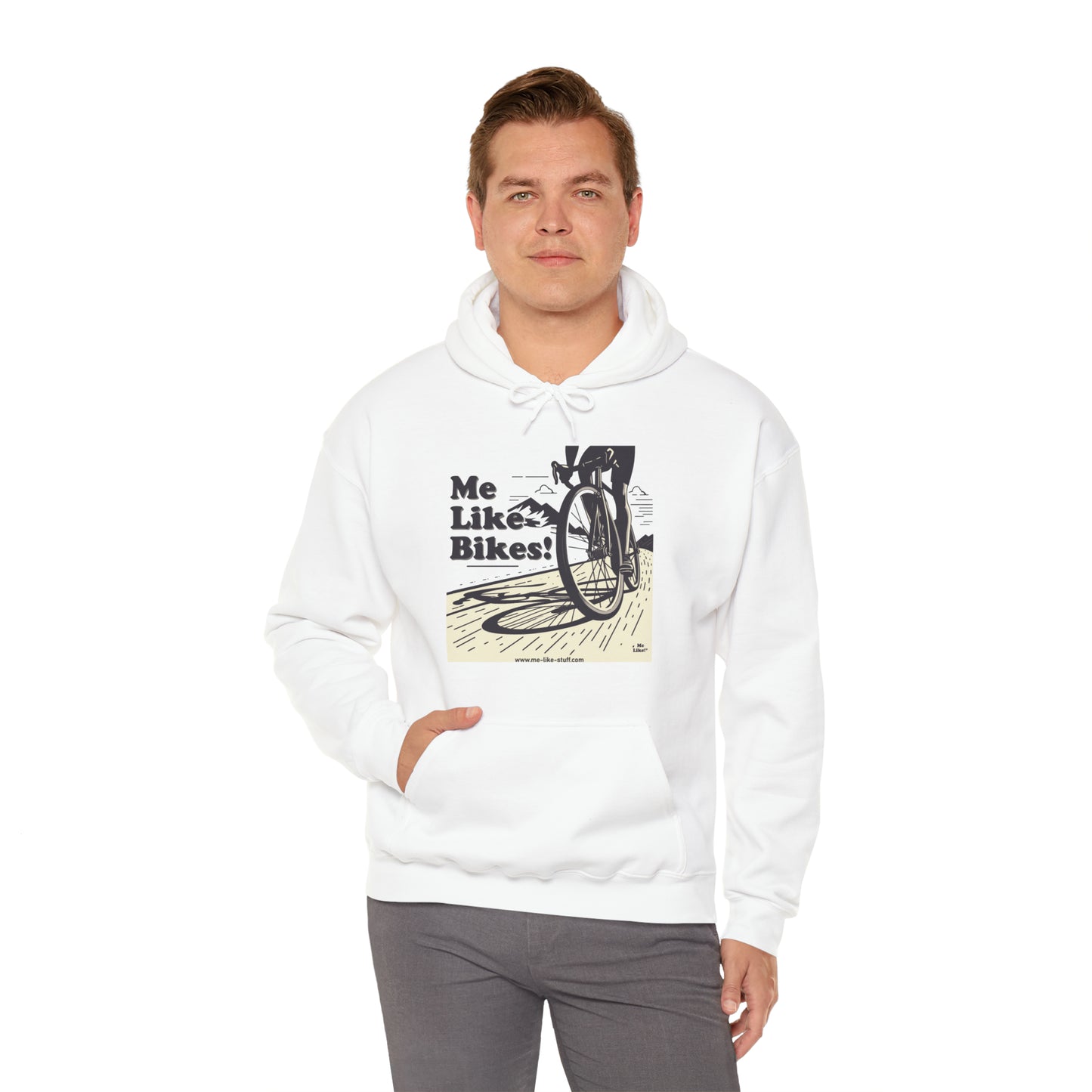 Unisex Heavy Blend™ Hooded Sweatshirt - Me Like Bikes! (RB #2)