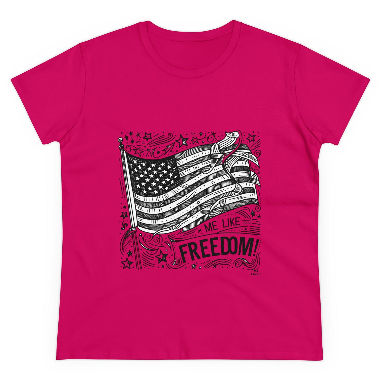 Me Like Freedom! - Women's Heavy Cotton Tee - (Freedom #1)