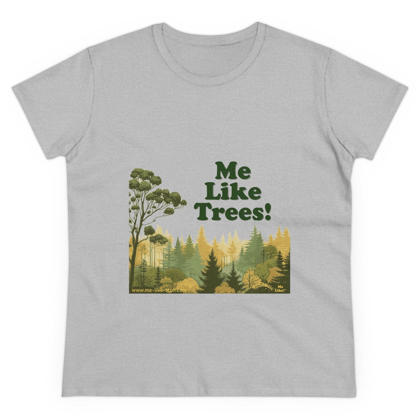 Women's Heavy Cotton Tee - Me Like Trees! (#1)