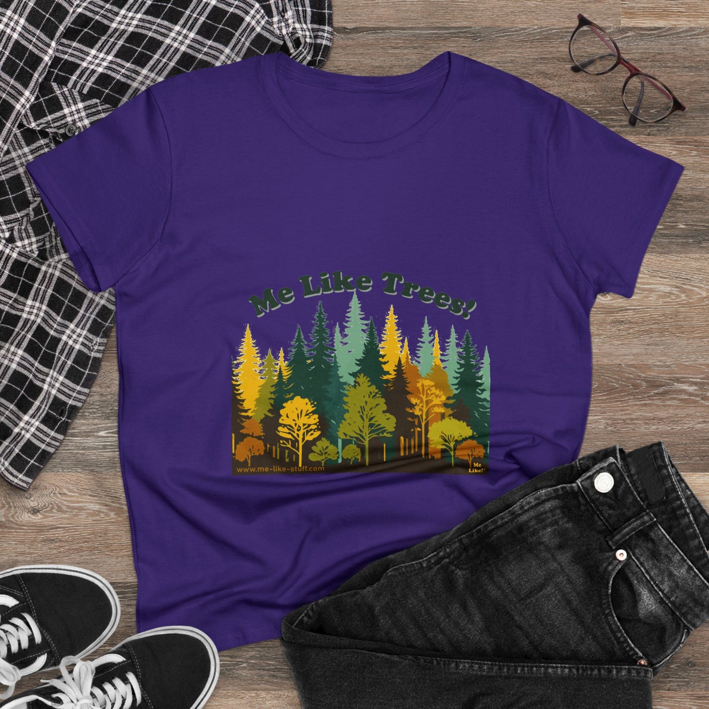 Women's Heavy Cotton Tee - Me Like Trees! (#2)