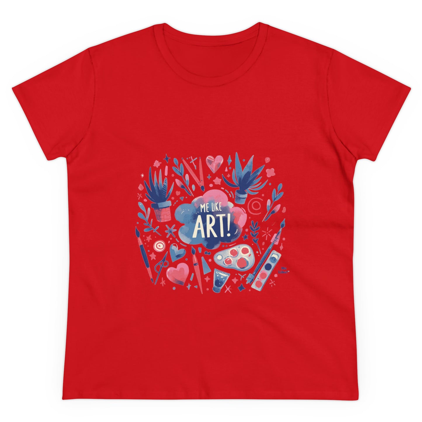 Me Like Art - Women's Heavy Cotton Tee - (Art #3)