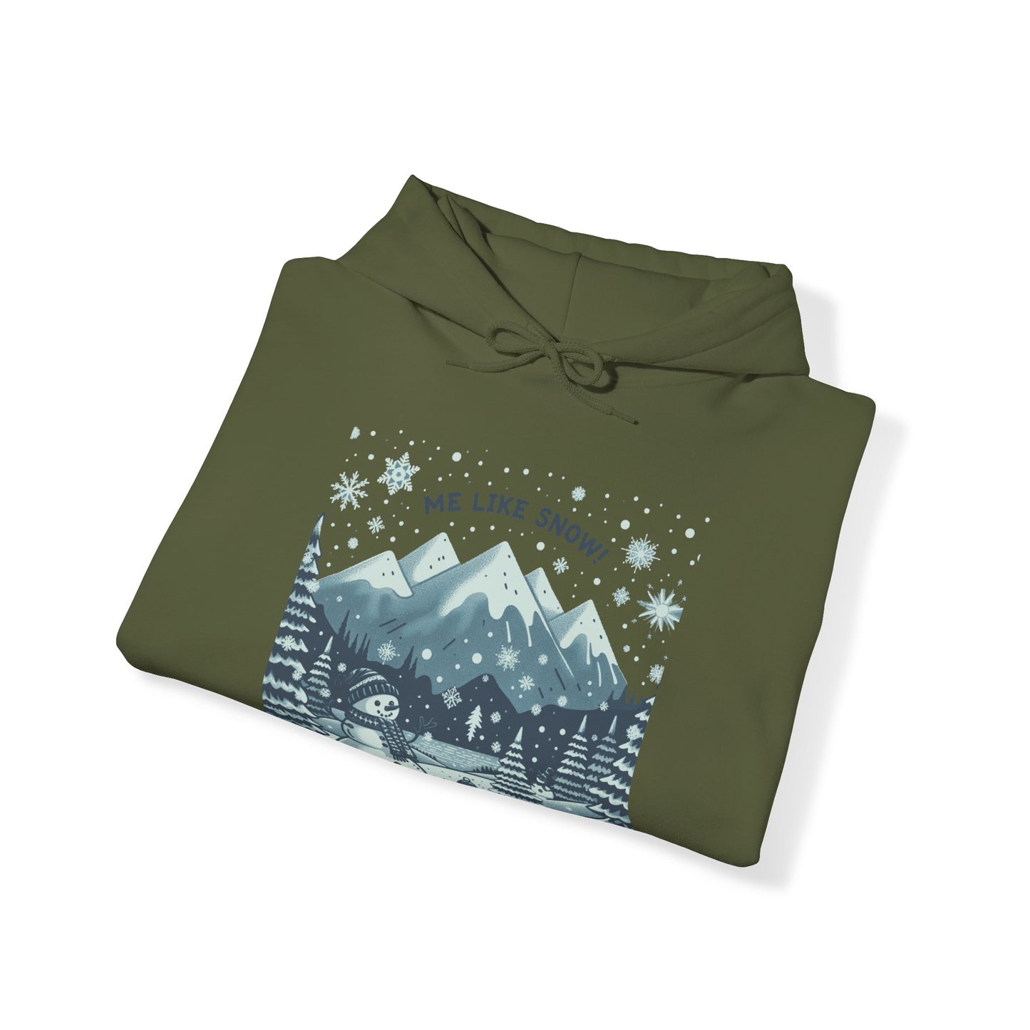 Me Like Snow! - Unisex Heavy Blend™ Hooded Sweatshirt - (Snowman #1)