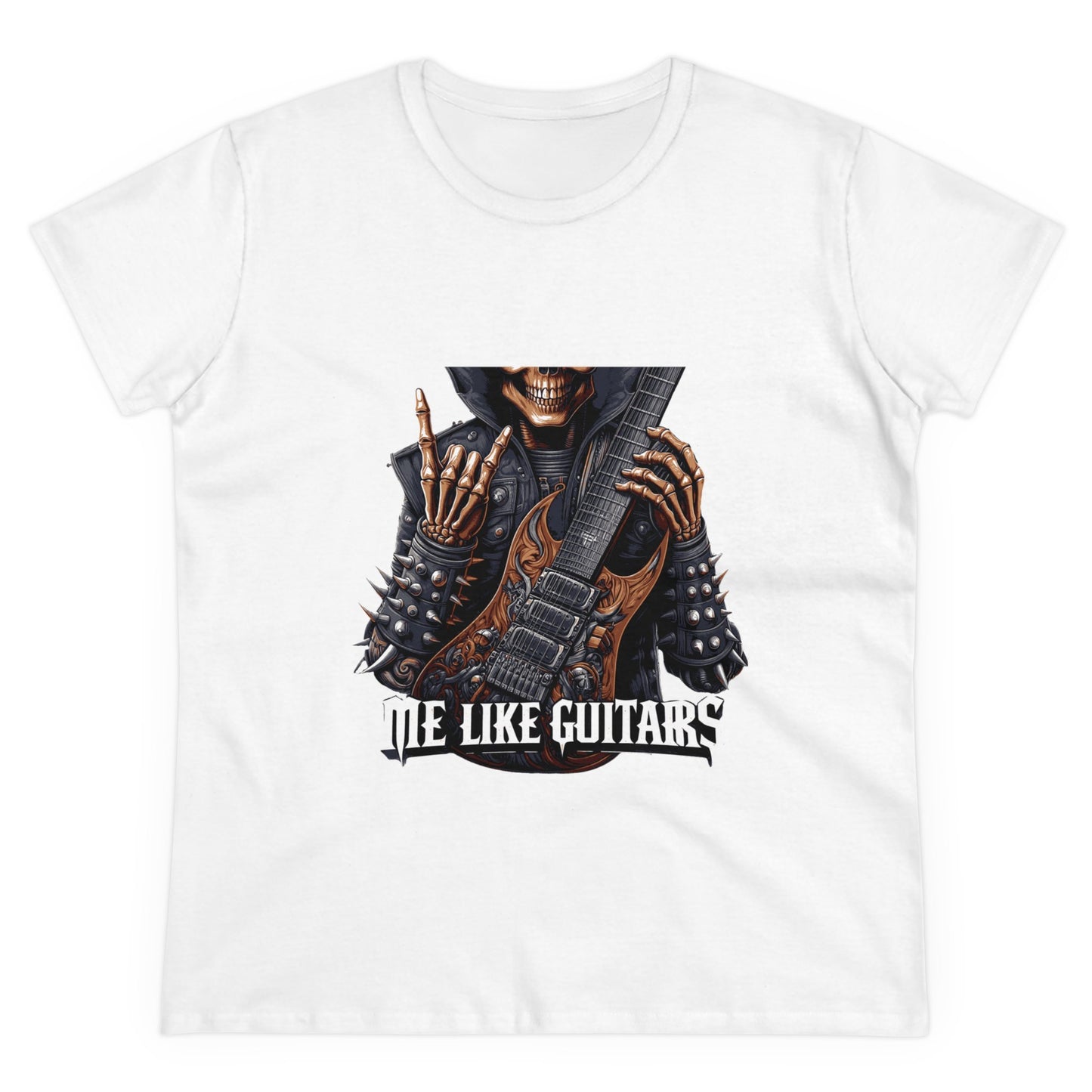 Me Like Guitars! - Women's Cotton Tee - Heavy Metal #2