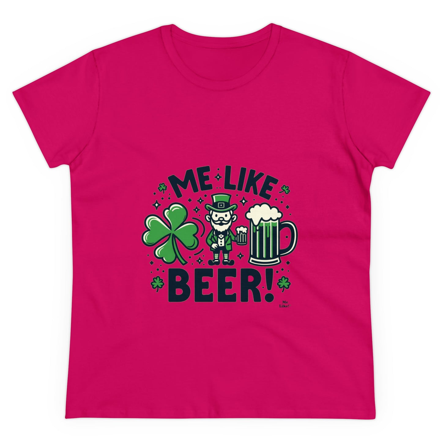Me Like Beer! - Women's Heavy Cotton Tee - (St. Patrick's Day #2)