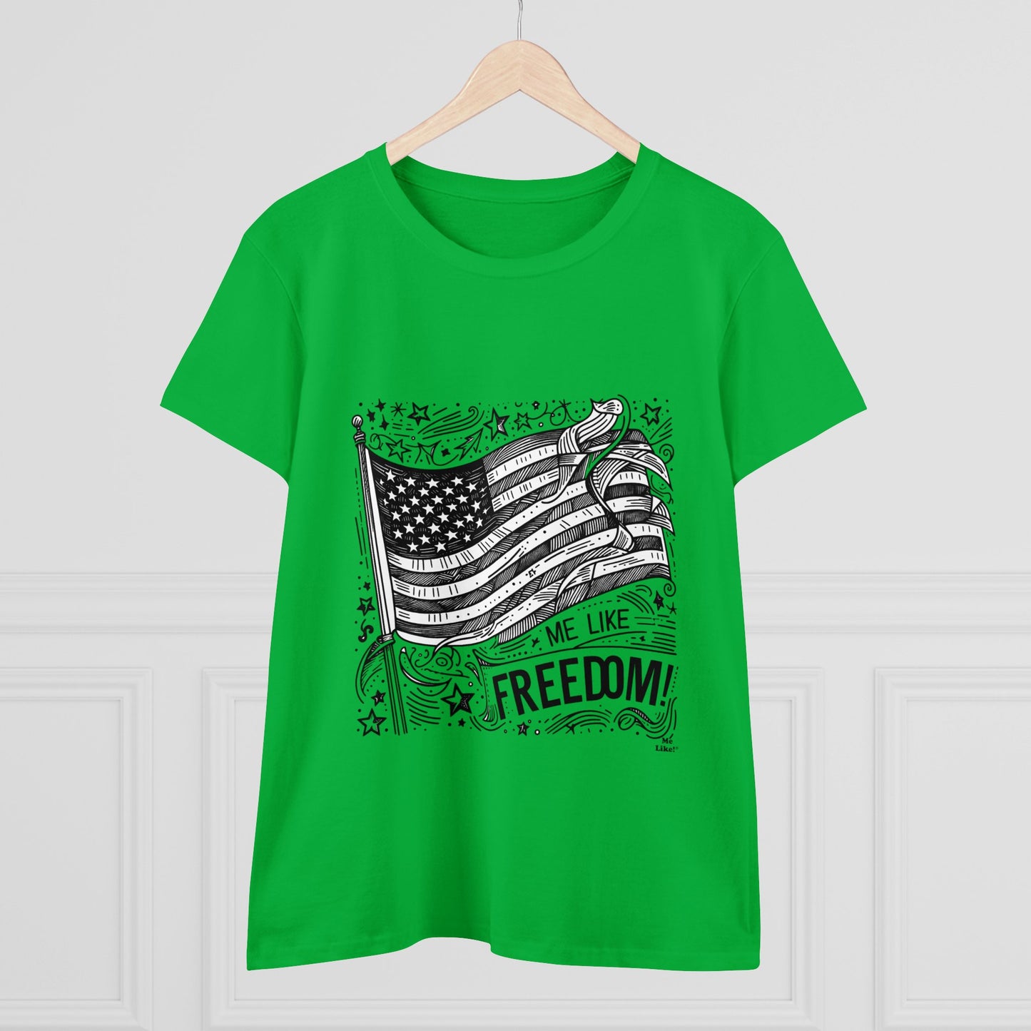 Me Like Freedom! - Women's Heavy Cotton Tee - (Freedom #1)