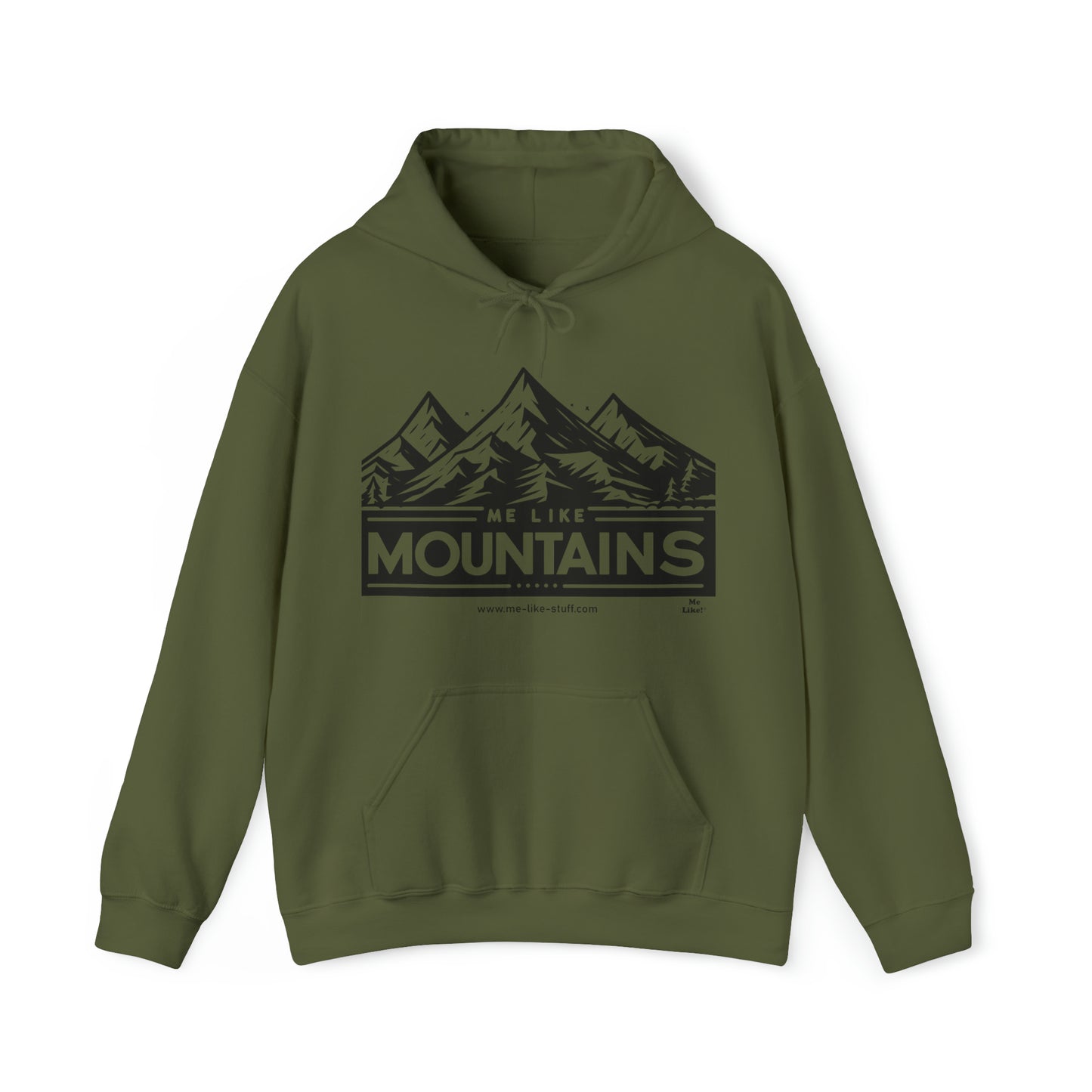 Unisex Heavy Blend™ Hooded Sweatshirt - Me Like Mountains! (#1)