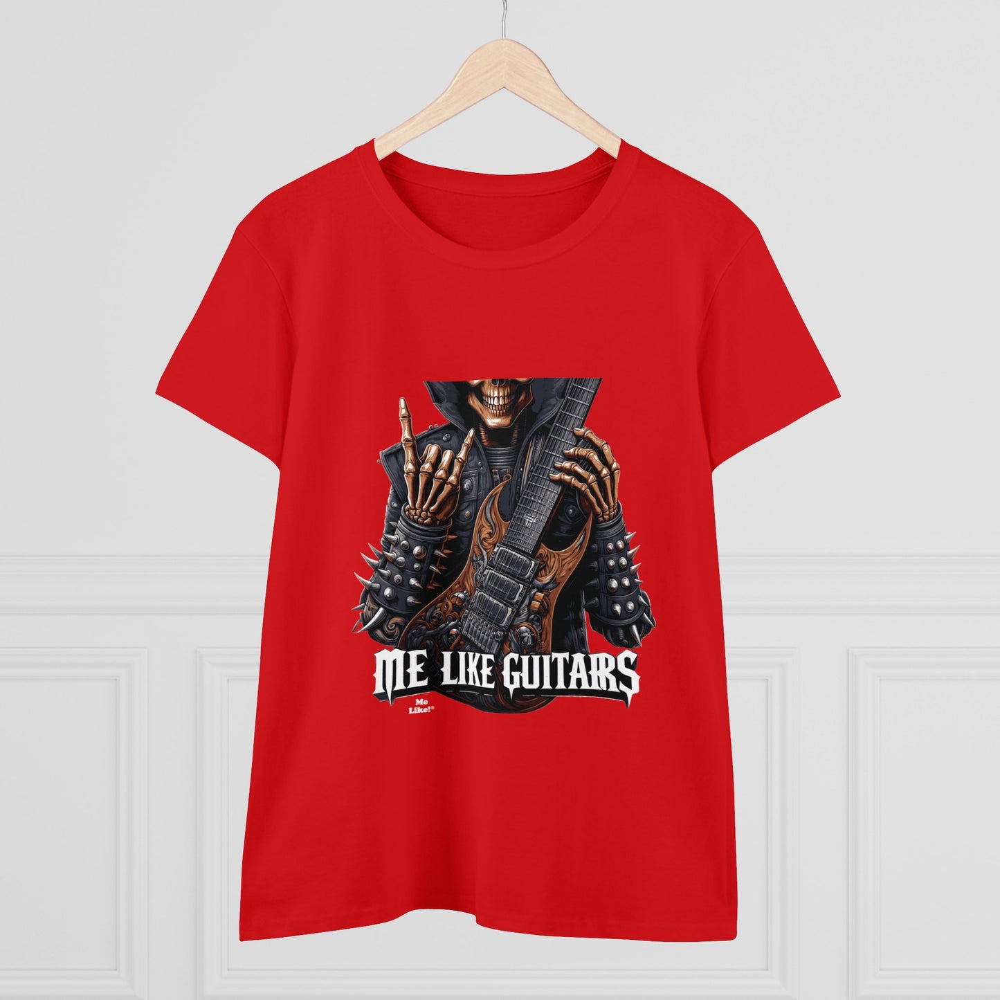 Me Like Guitars! - Women's Cotton Tee - Heavy Metal #2