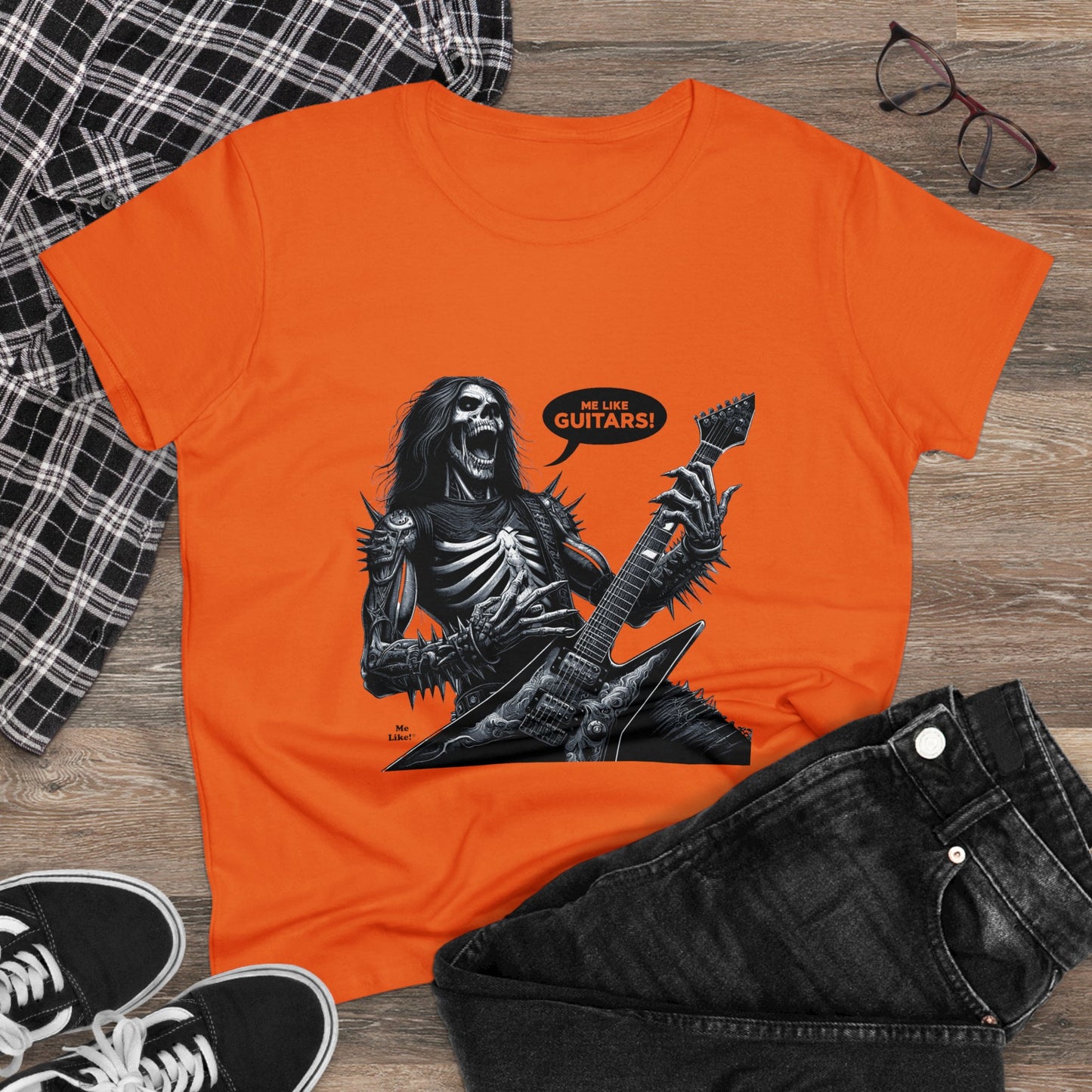 Me Like Guitars! - Women's Cotton Tee - Heavy Metal #4
