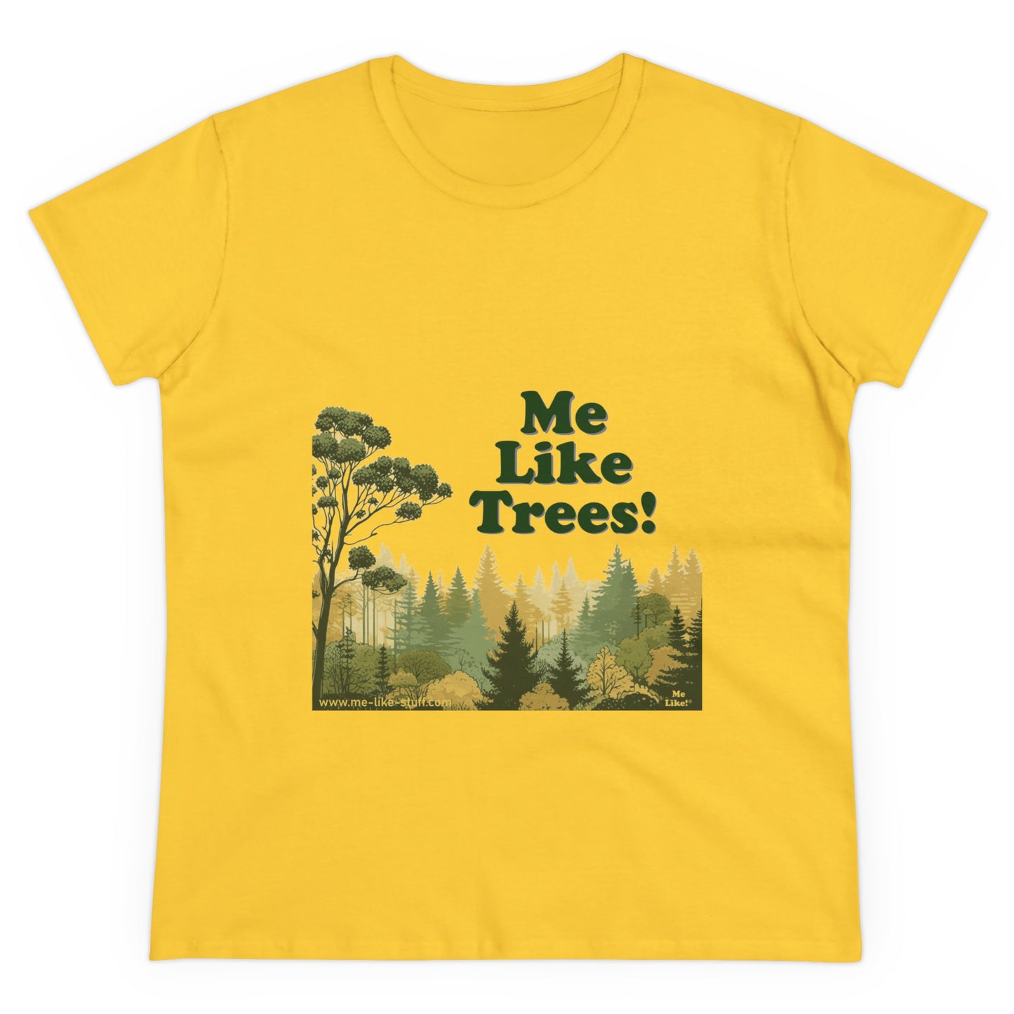 Women's Heavy Cotton Tee - Me Like Trees! (#1)