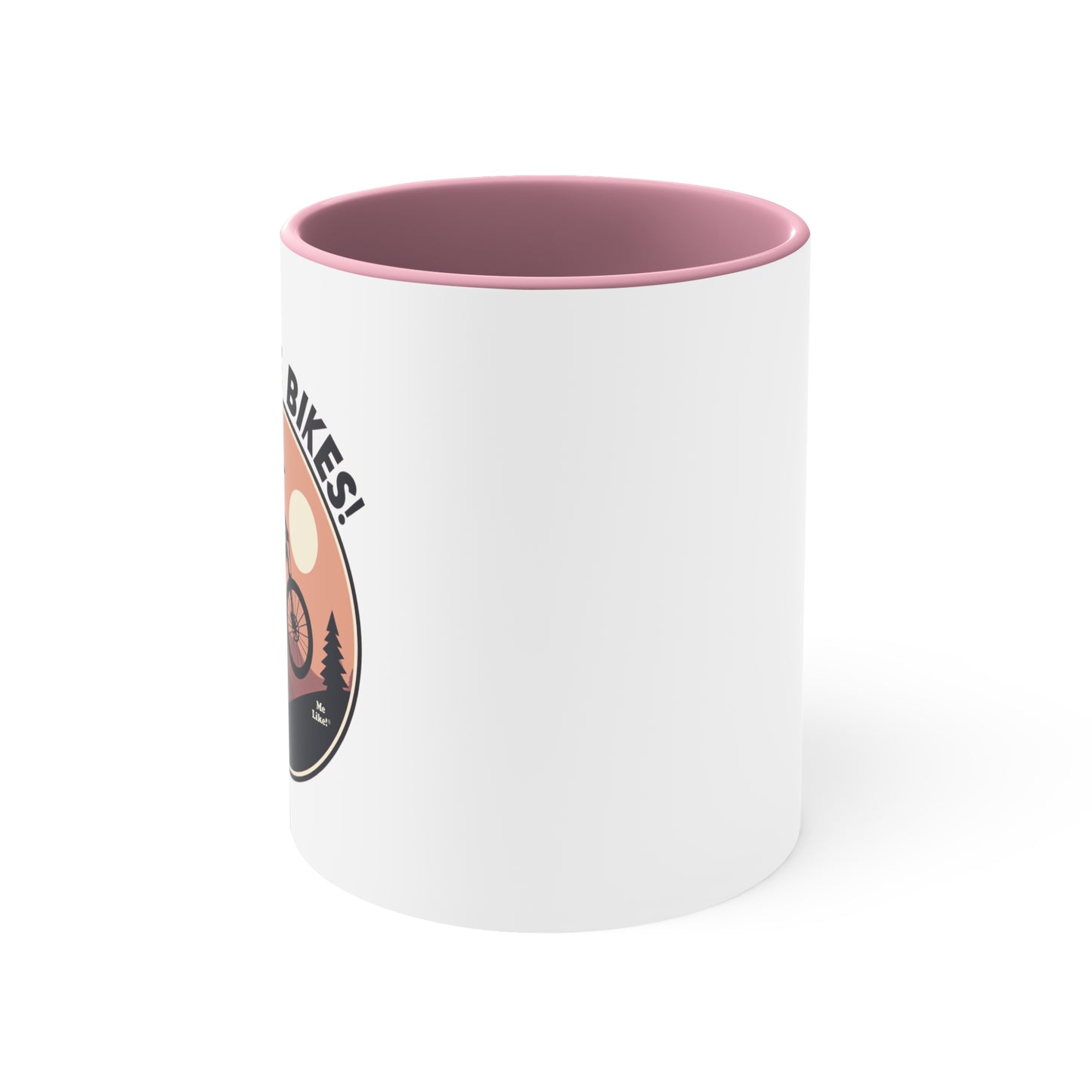 Me Like Bikes! - Accent Coffee Mug, 11oz - (Mountain Bike #3)