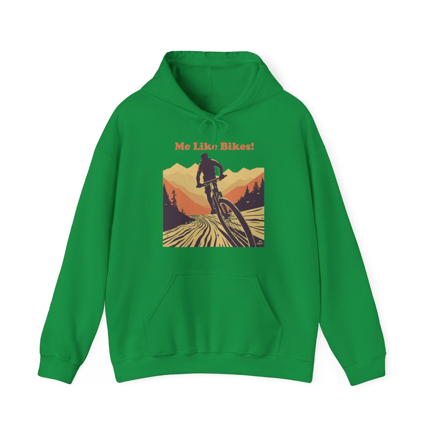 Unisex Heavy Blend™ Hooded Sweatshirt - Me Like Bikes! (Mountain Bike #2)