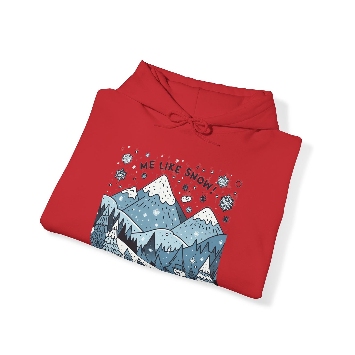 Me Like Snow! - Unisex Heavy Blend™ Hooded Sweatshirt - (Snowman #2)