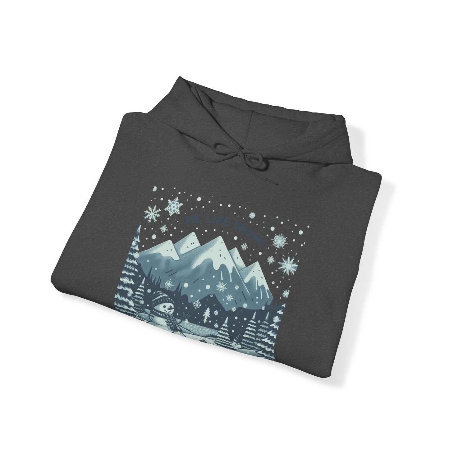 Me Like Snow! - Unisex Heavy Blend™ Hooded Sweatshirt - (Snowman #1)