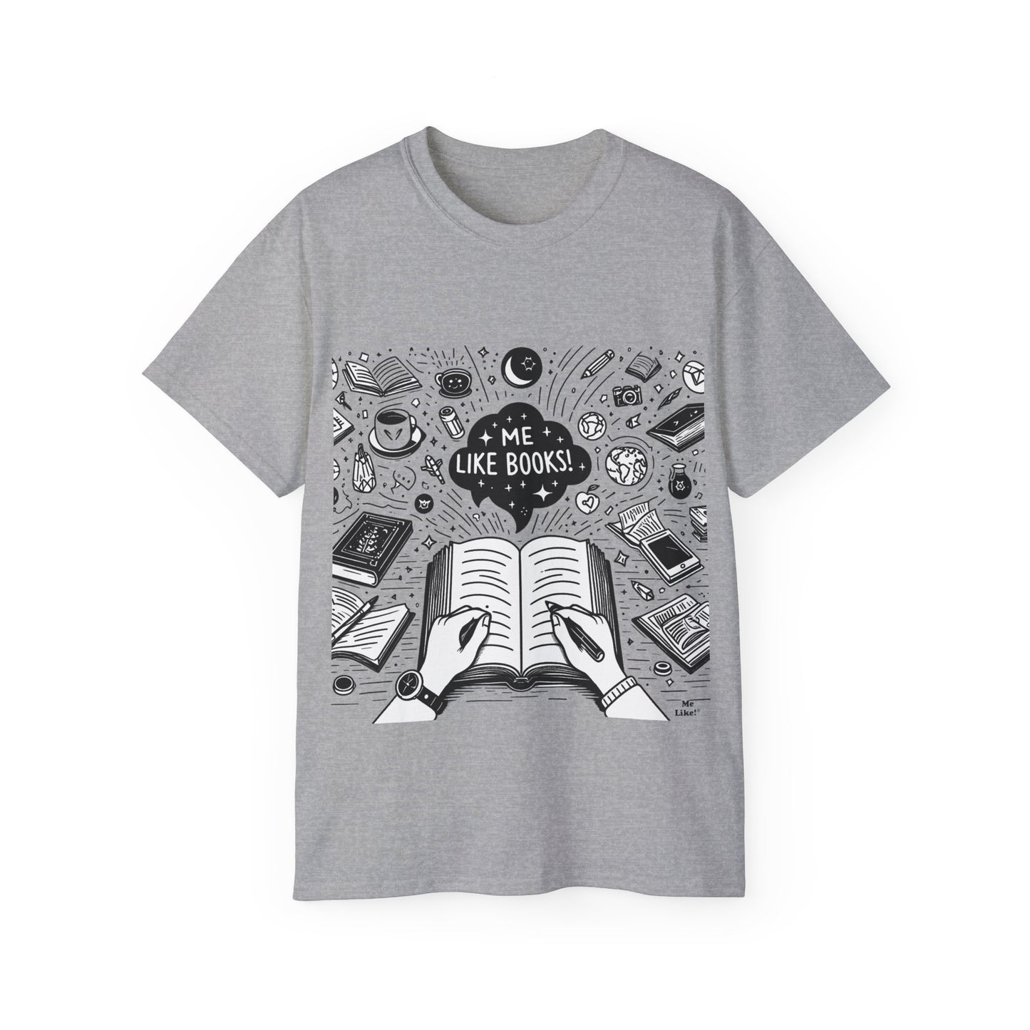Me Like Books! - Unisex Ultra Cotton Tee - (Books #3)