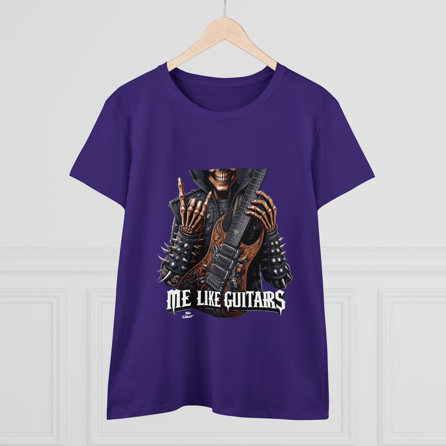 Me Like Guitars! - Women's Cotton Tee - Heavy Metal #2