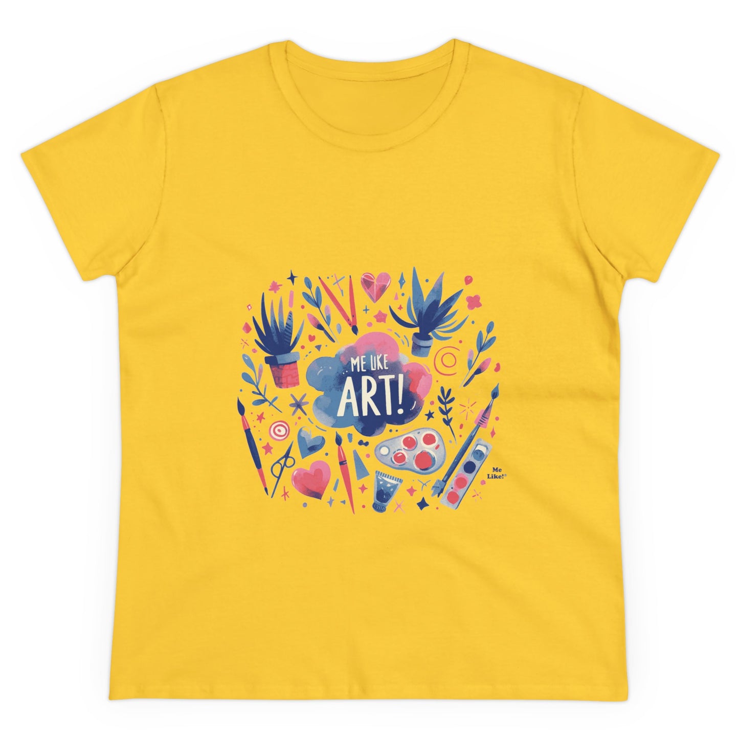 Me Like Art - Women's Heavy Cotton Tee - (Art #3)