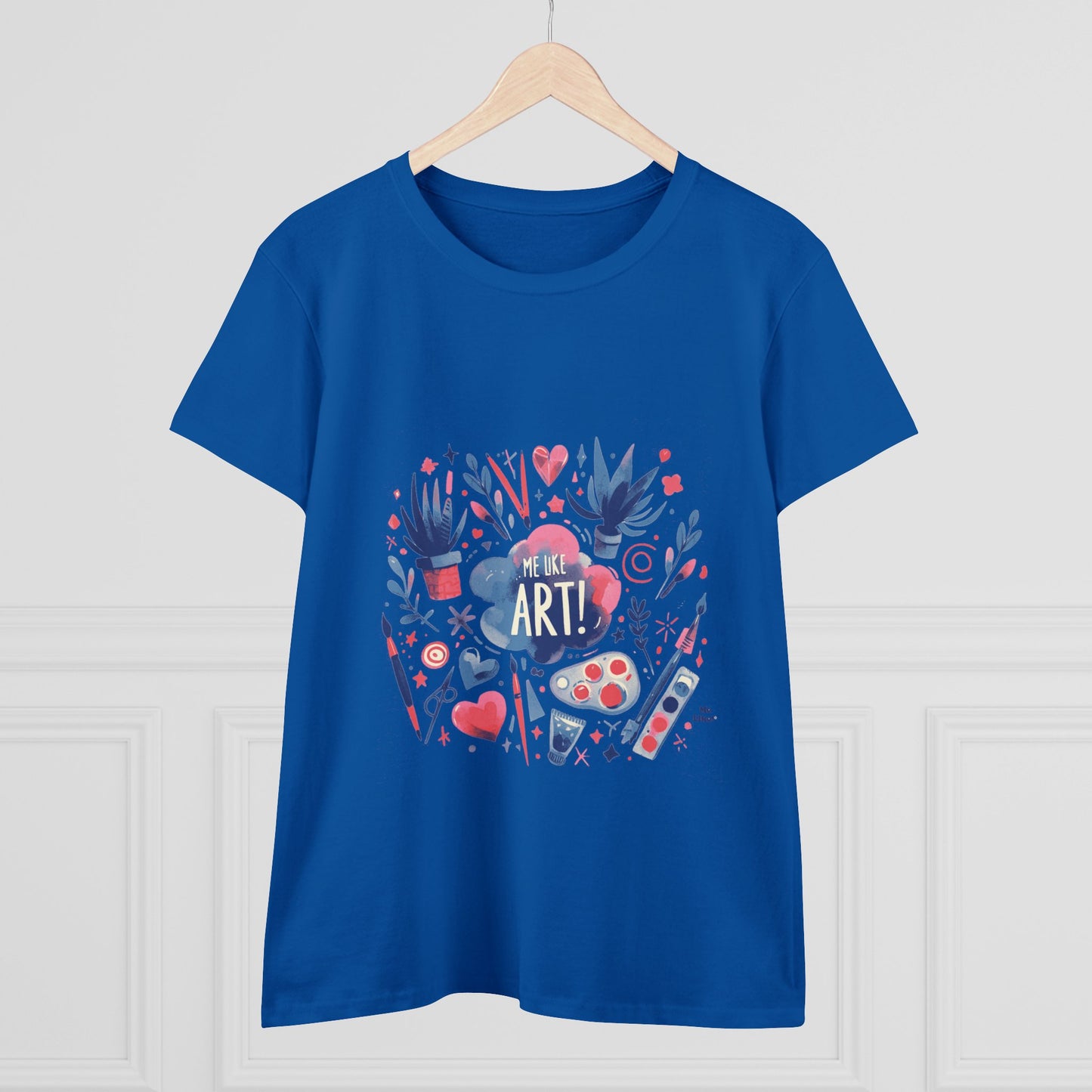 Me Like Art - Women's Heavy Cotton Tee - (Art #3)