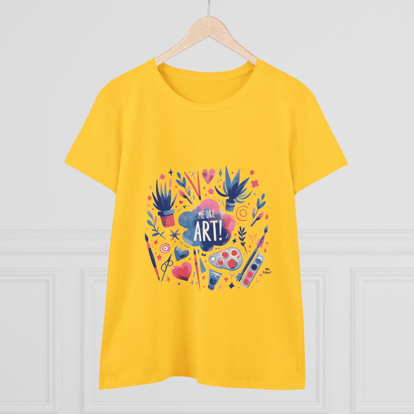 Me Like Art - Women's Heavy Cotton Tee - (Art #3)