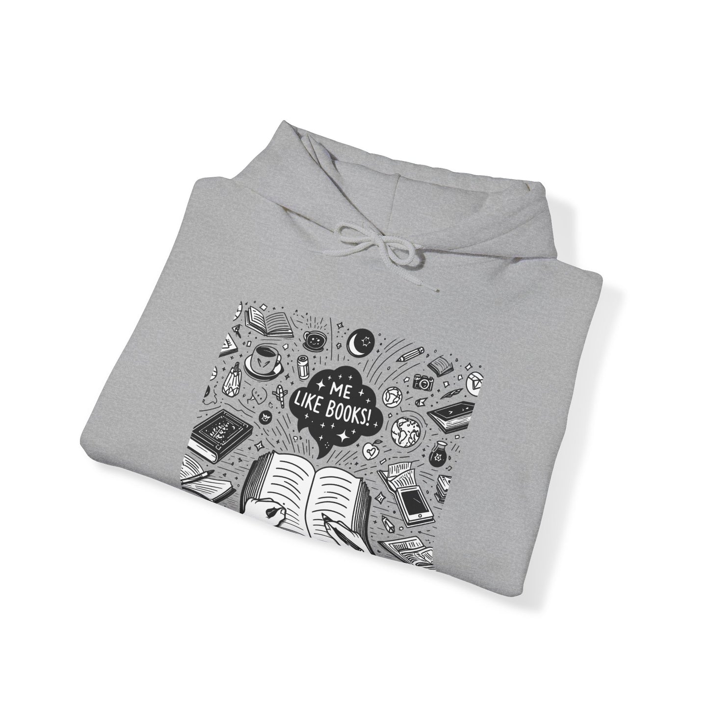 Me Like Books! - Unisex Heavy Blend™ Hooded Sweatshirt - (Books #3)