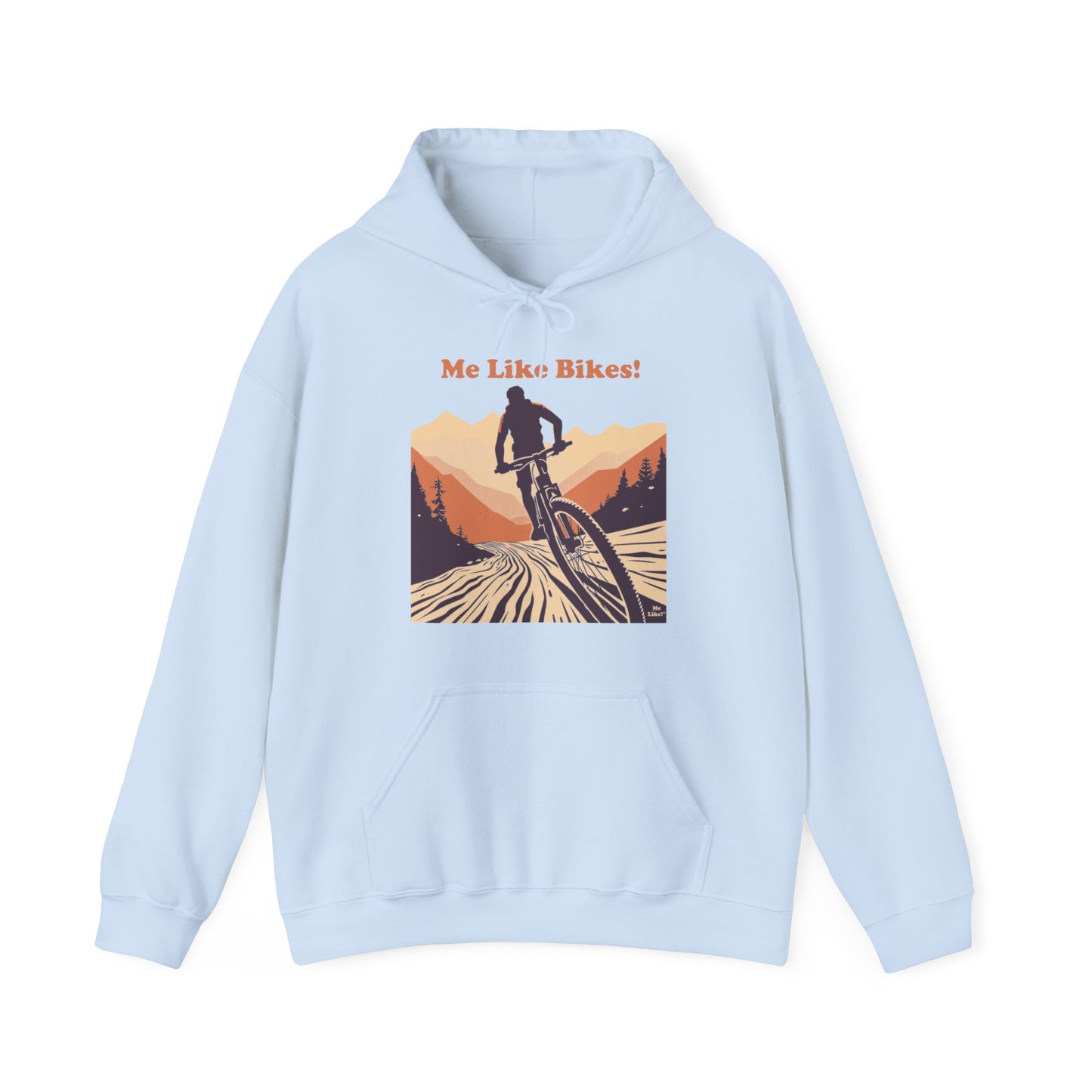 Unisex Heavy Blend™ Hooded Sweatshirt - Me Like Bikes! (Mountain Bike #2)