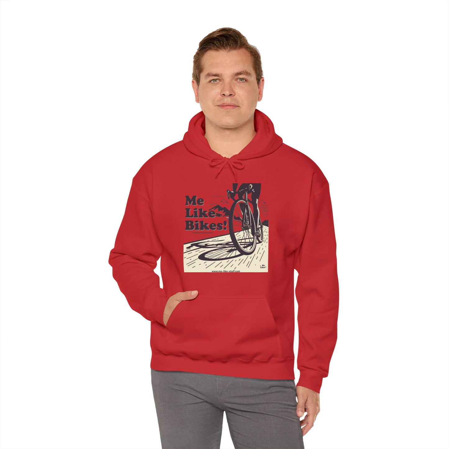 Unisex Heavy Blend™ Hooded Sweatshirt - Me Like Bikes! (RB #2)