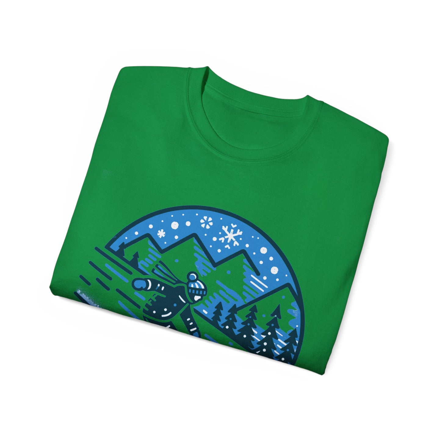 Unisex Ultra Cotton Tee - Me Like Snow! (Snowboard #2)