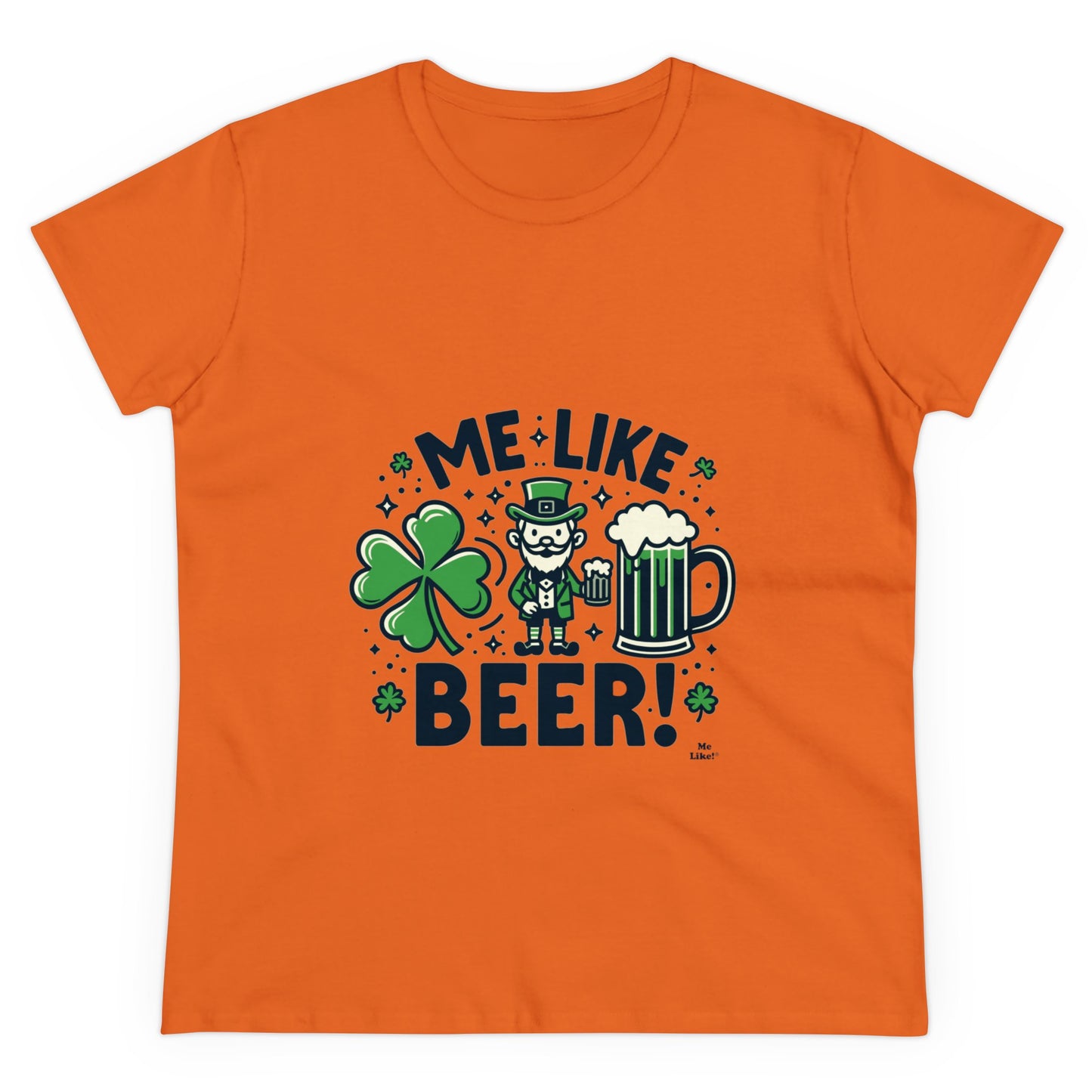 Me Like Beer! - Women's Heavy Cotton Tee - (St. Patrick's Day #2)