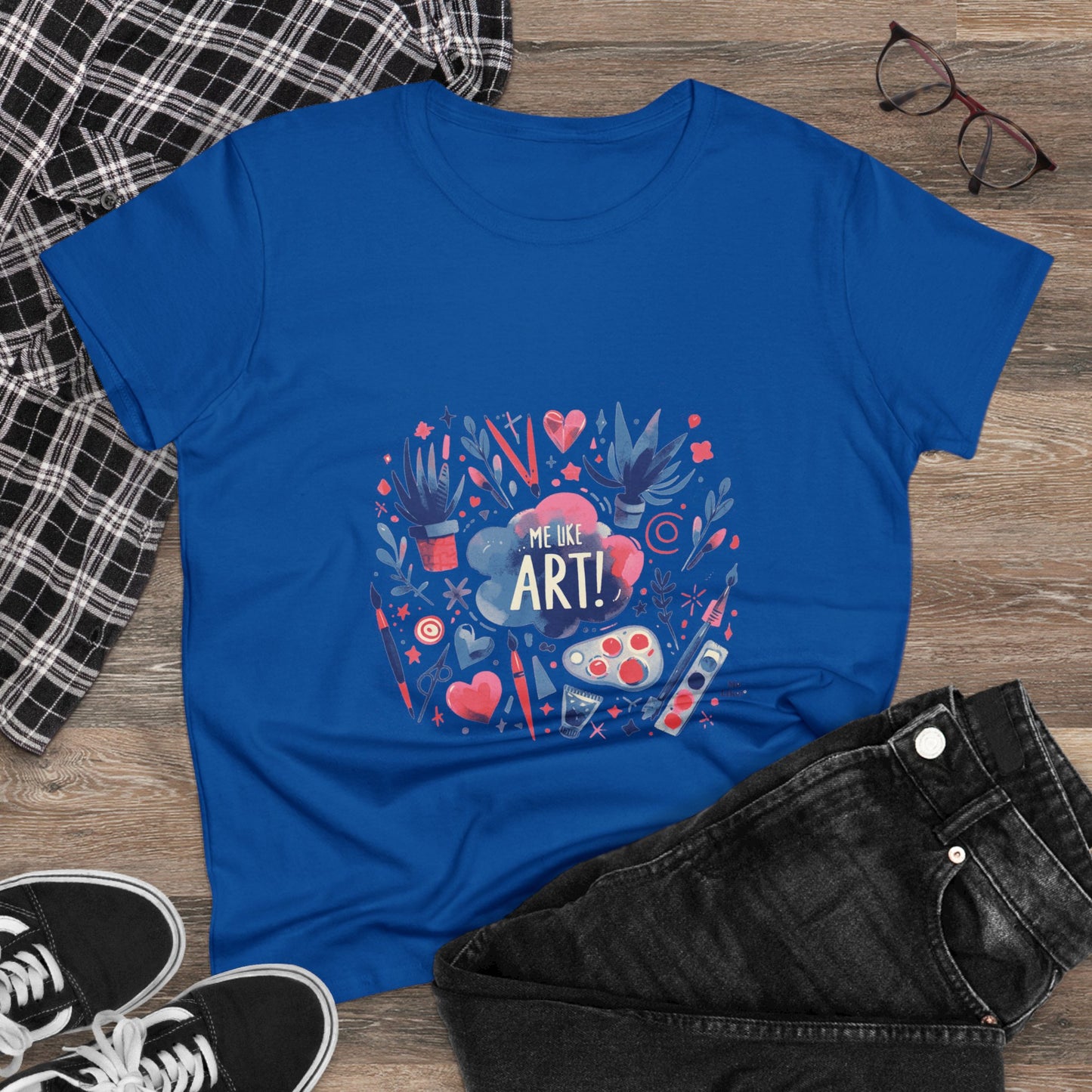 Me Like Art - Women's Heavy Cotton Tee - (Art #3)