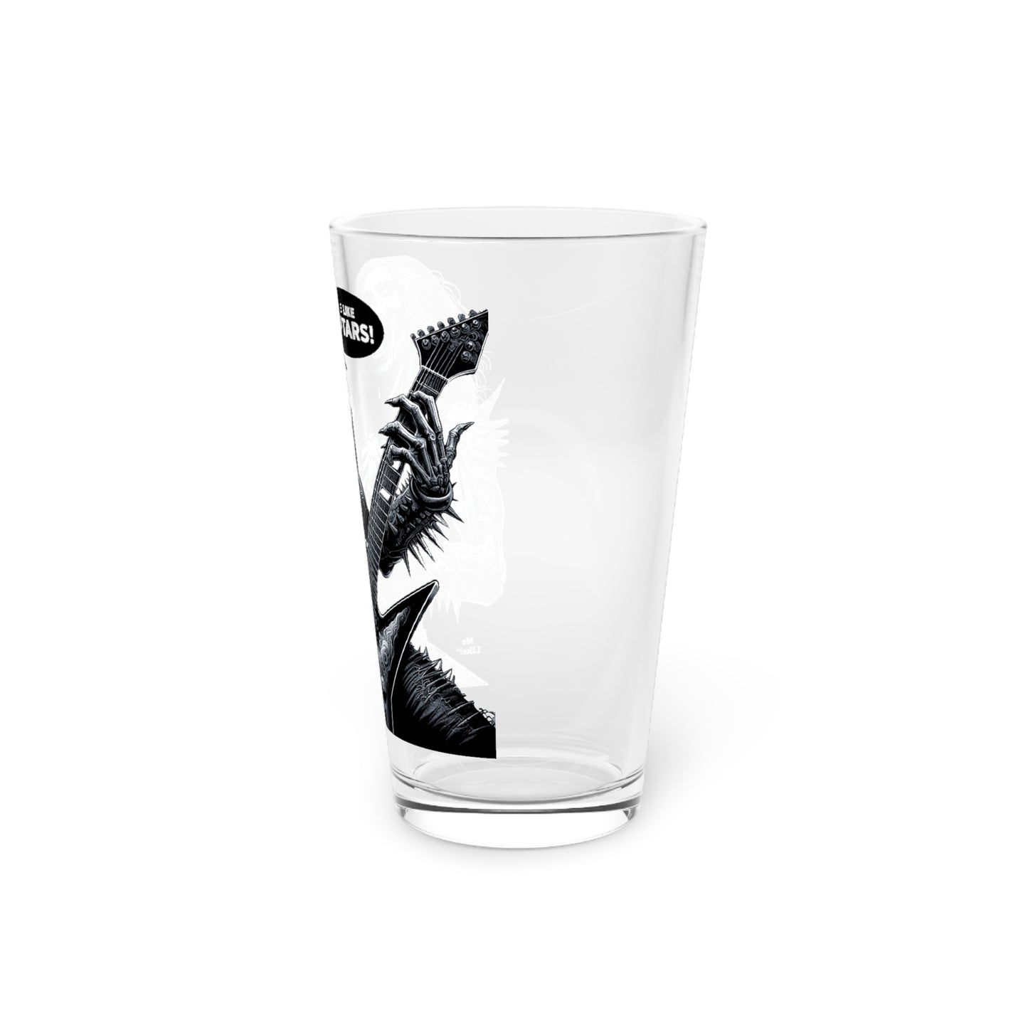 Me Like Guitars! - Pint Glass, 16oz - Heavy Metal #4