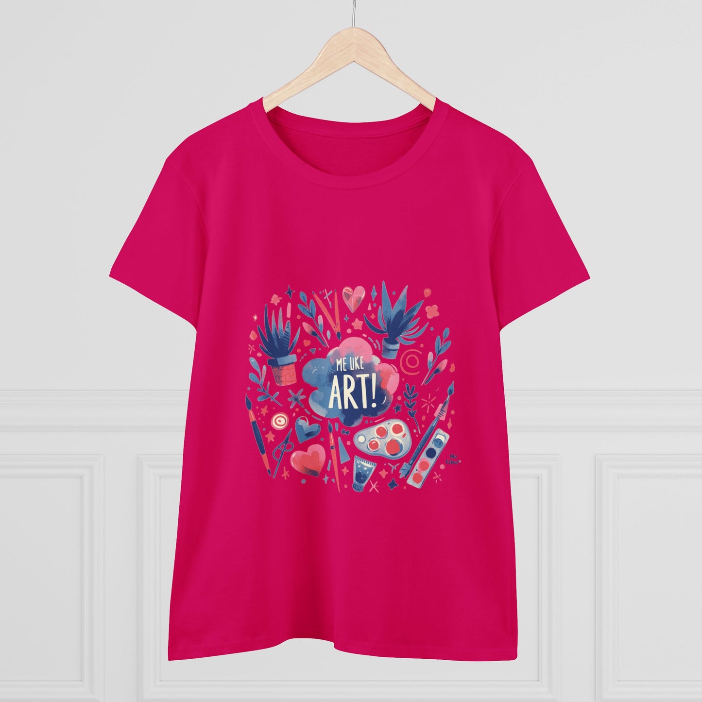 Me Like Art - Women's Heavy Cotton Tee - (Art #3)