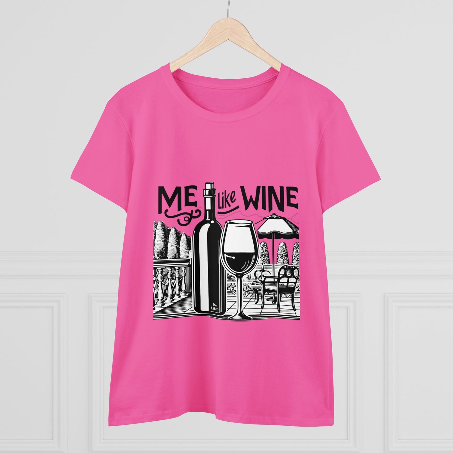 Women's Heavy Cotton Tee - Me Like Wine! (#3)